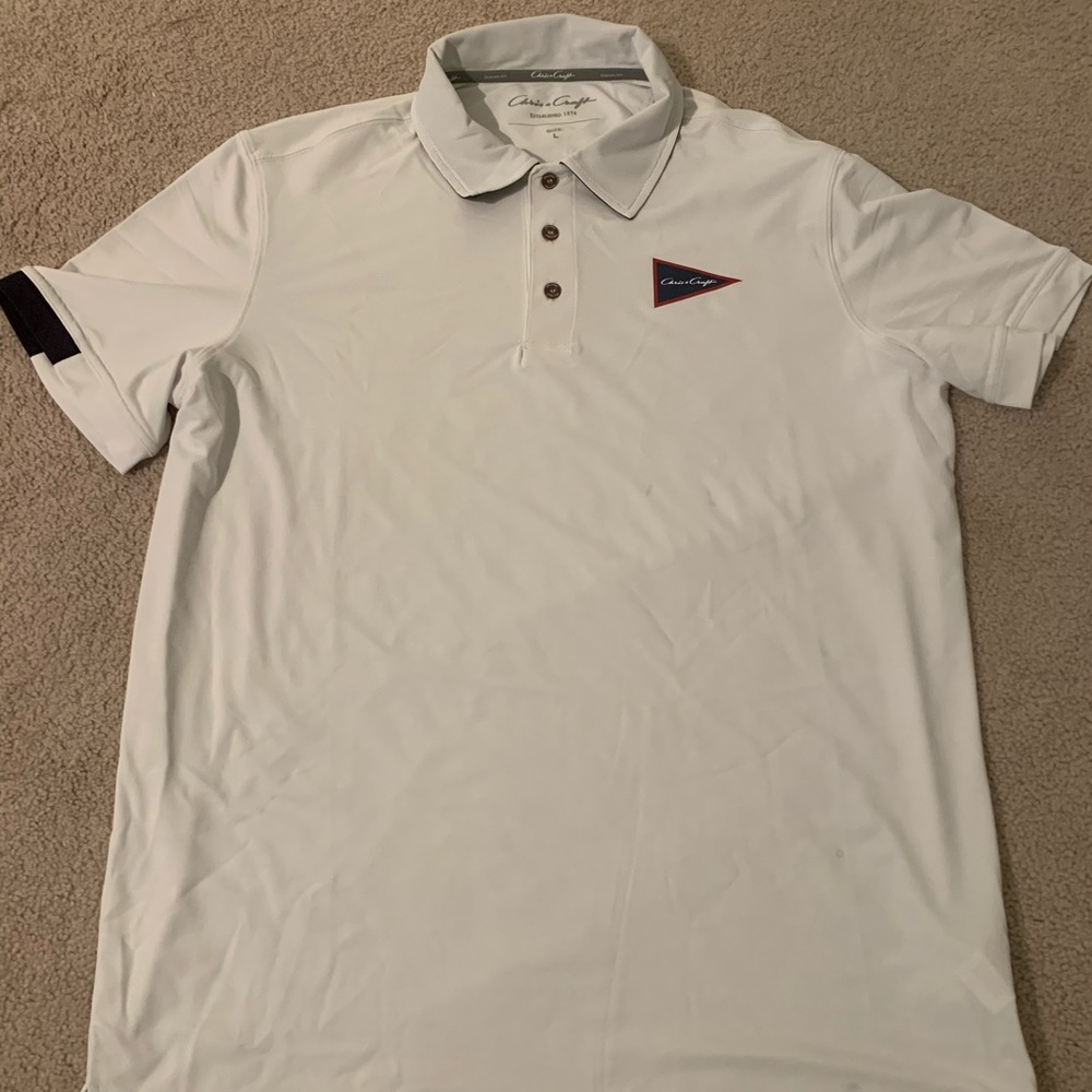 Chris Craft Men’s White Polo